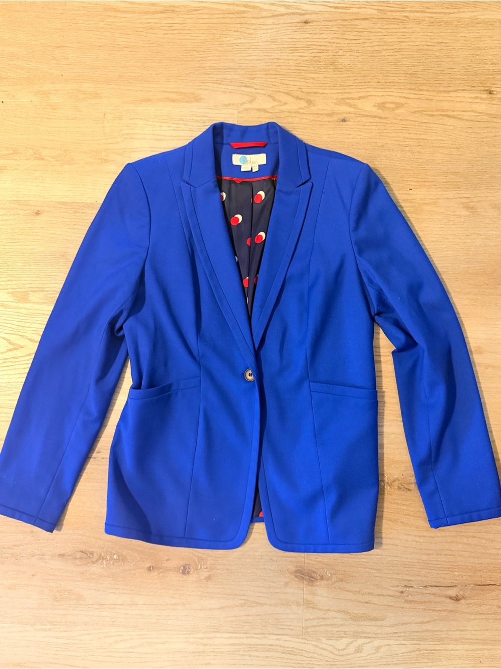 Boden Designer Blue Women's Tailored Blazer size 8/medium